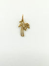 14k gold Palm Tree charm pendant