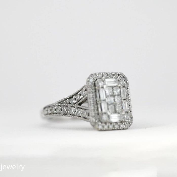 RESERVED ****Vera Wang Love Collection 1.50 tcw  Diamond Engagement Ring in 14K White Gold