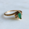 marquise emerald gold ring