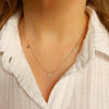 14K Yellow Gold Initial Necklace.
