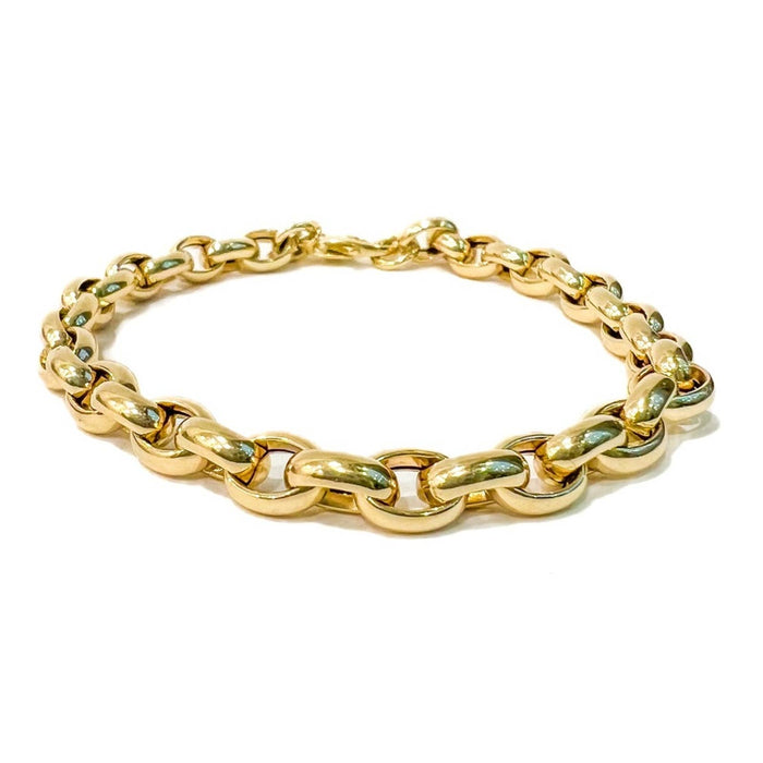 Italian 14kt Yellow Gold Rolo Link Bracelet