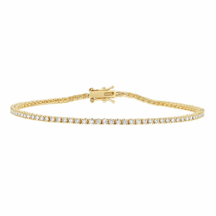 natural diamond tennis bracelet 14k gold