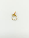 14k gold Apple charm pendat