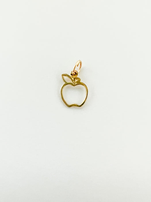 14k gold Apple charm pendat