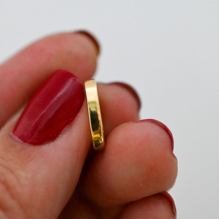 Small Push In 14K Yellow Gold Connector