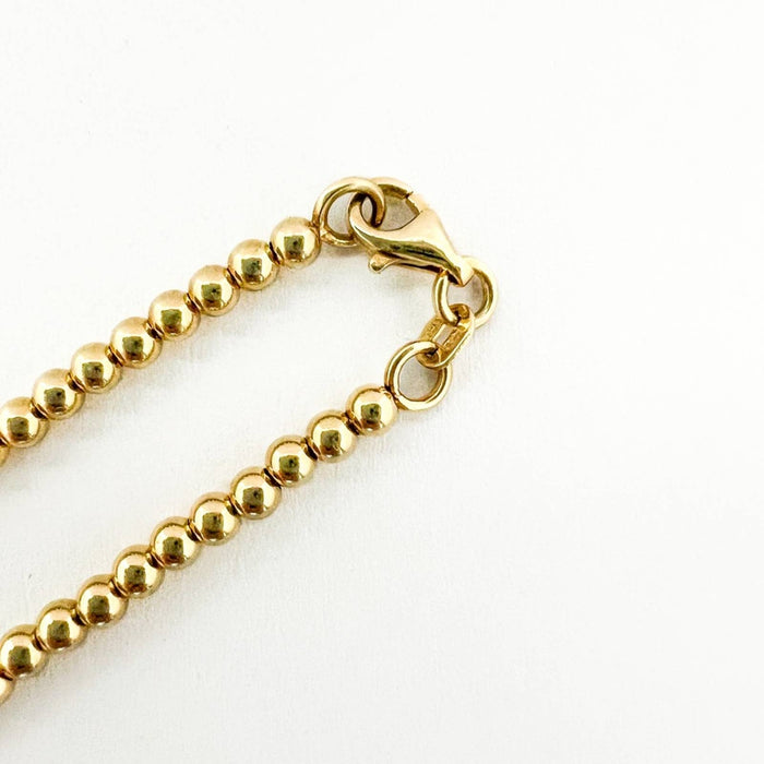 14K Yellow Gold Ball Bracelet