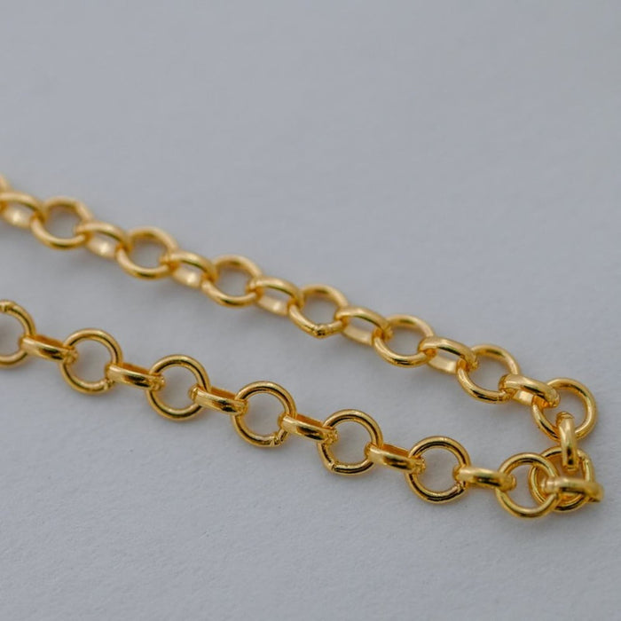 14K Yellow Gold Rolo Link Necklace