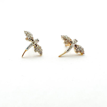 Diamond Dragonfly Stud Stud Earrings