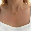 Necklace Tube Charm Spacer 14K Gold