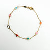 Enamel Heart Station Bracelet 