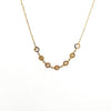 14K Yellow Gold Mother Of Pearl Disc Necklace