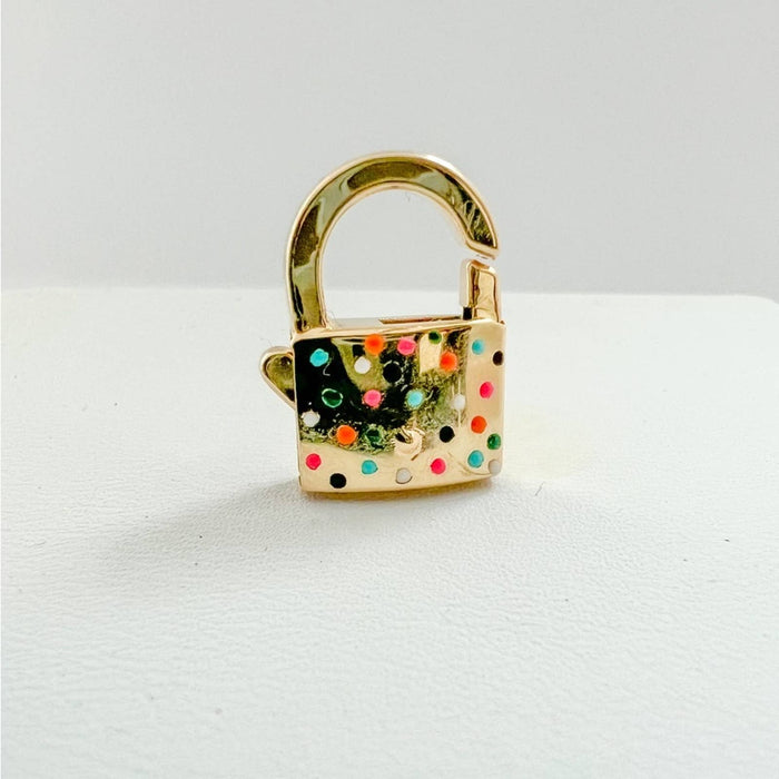  Padlock Push Lock Charm 