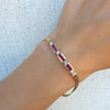 Vintage Ruby and Diamond Bracelet 14k Yellow Gold