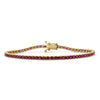 Ruby Tennis Bracelet 14K  Yellow Gold