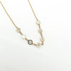 14K Yellow Gold Mother Of Pearl Disc Necklace