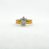 Vintage Diamond Engagement Ring 14K Yellow Gold