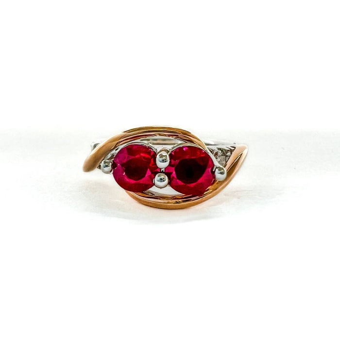 Ever Us Ruby and Diamond Ring 14K Gold