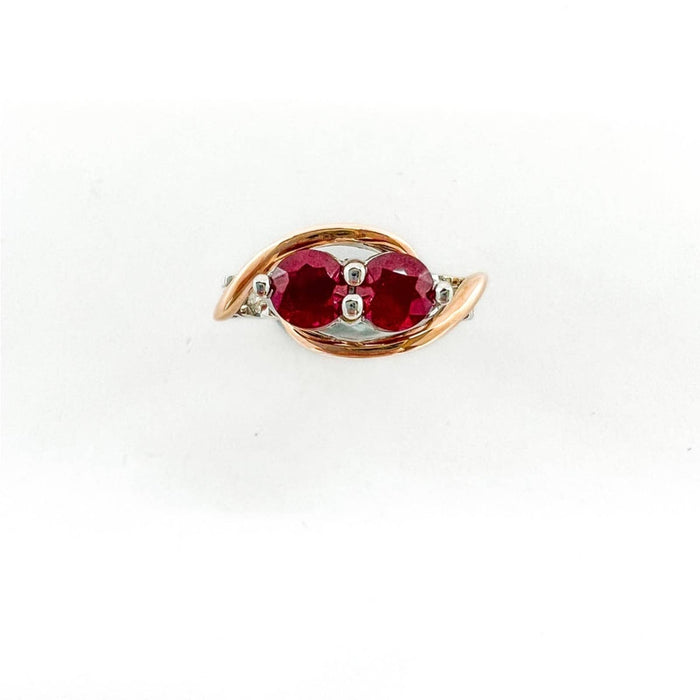 Ever Us Ruby and Diamond Ring 14K Gold