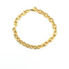 14k Yellow Gold Oval Link Bracelet