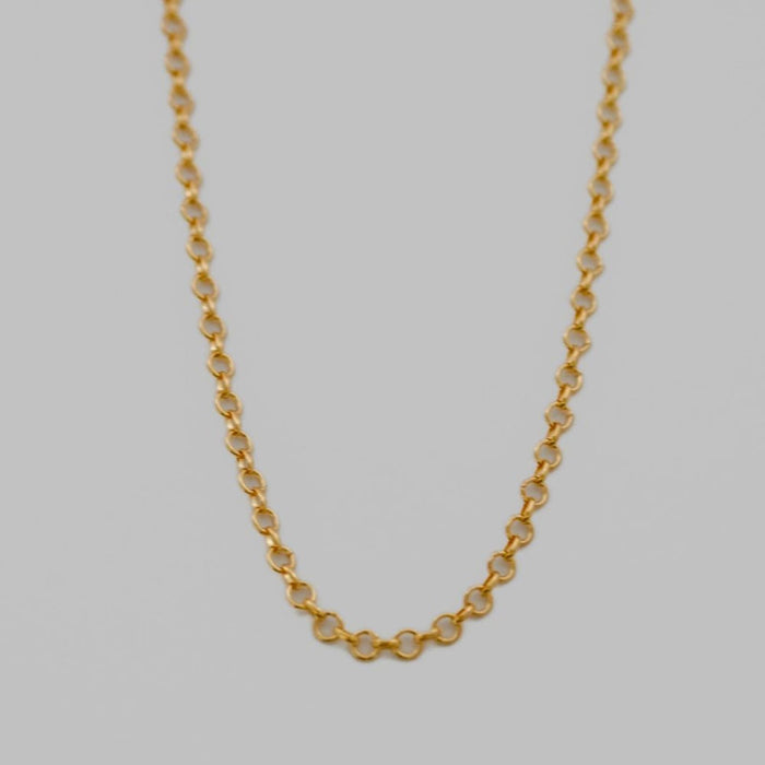 14K Yellow Gold Rolo Link Necklace