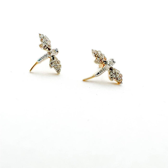 Diamond Dragonfly Stud Stud Earrings