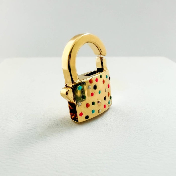  Padlock Push Lock Charm 