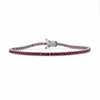 Ruby Tennis Bracelet 14K White Gold