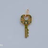 Enamel Key Pendant 14K Yellow Gold