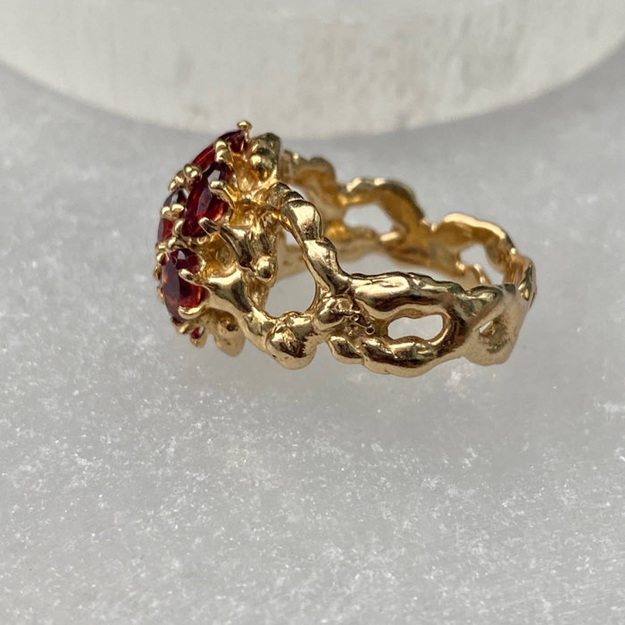 14k Gold Tourmaline Vintage Ring