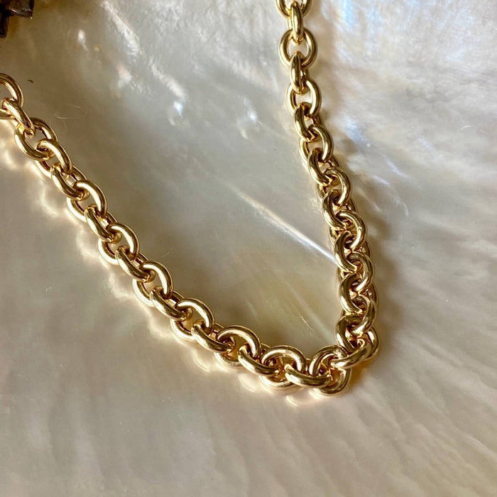 14K Yellow Gold Chunky Necklace