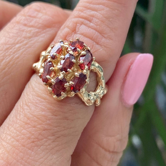 14k Gold Tourmaline Vintage Ring