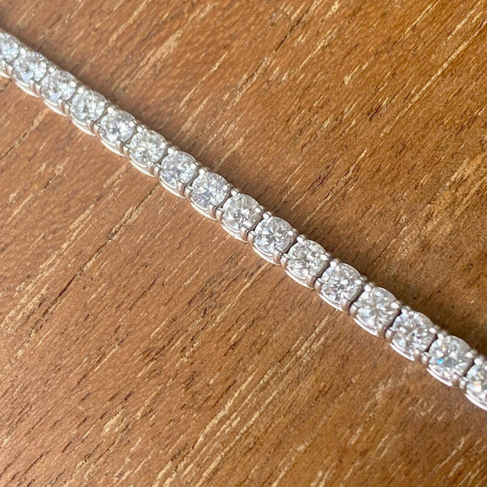 14K White Gold Diamond Tennis Bracelet