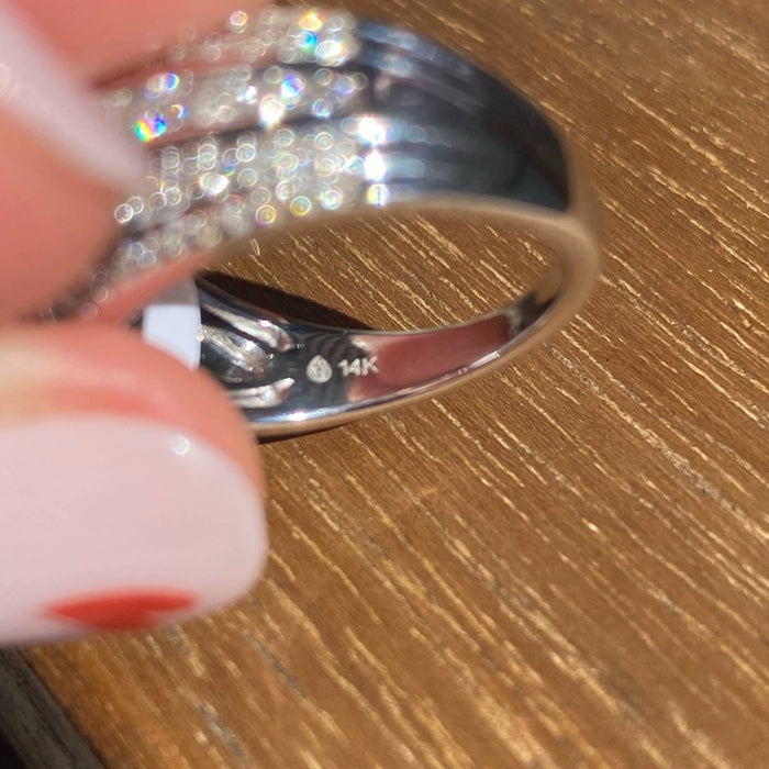 Vera Wang 1CT Marquise Diamond Engagement Ring