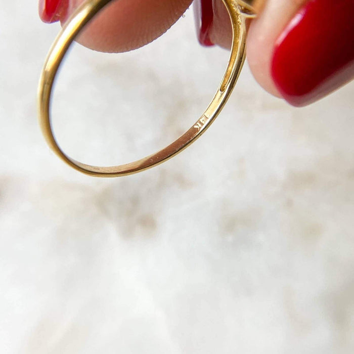 14K Yellow Gold Signet Ring