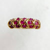 10k yellow gold ruby ring