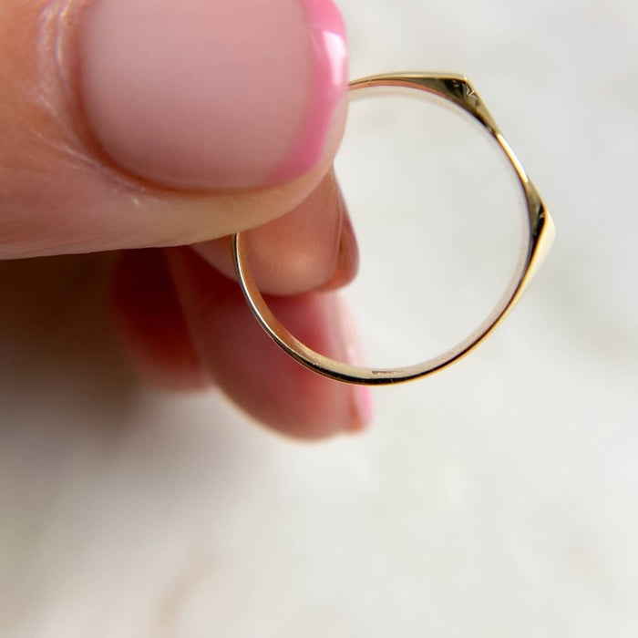 14K Yellow Gold Signet Ring