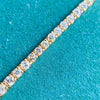 14K Yellow Gold 2 Carat Diamond Tennis Bracelet