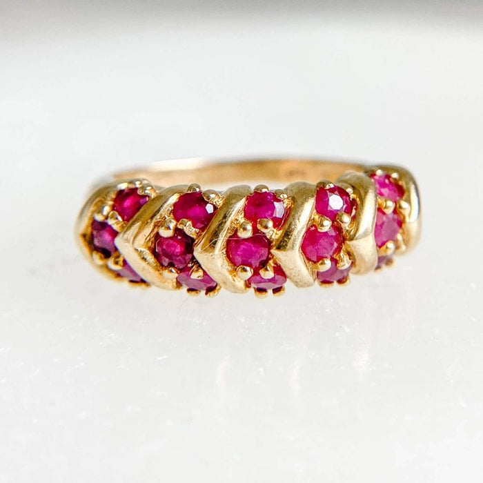 vintage 10k ruby ring