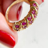 Vintage Ruby Gold Ring 10K Yellow Gold