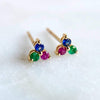 14k yellow gold Rainbow Studs earrings