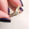 chevron diamond ring