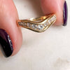 vintage chevron ring