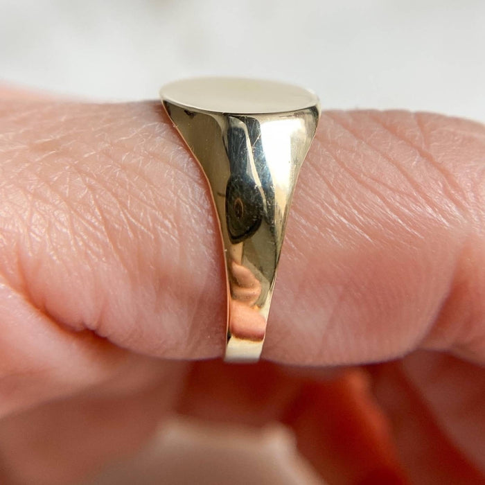 14K Yellow Gold Signet Ring