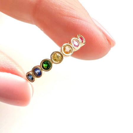 	14k gold rainbow ring