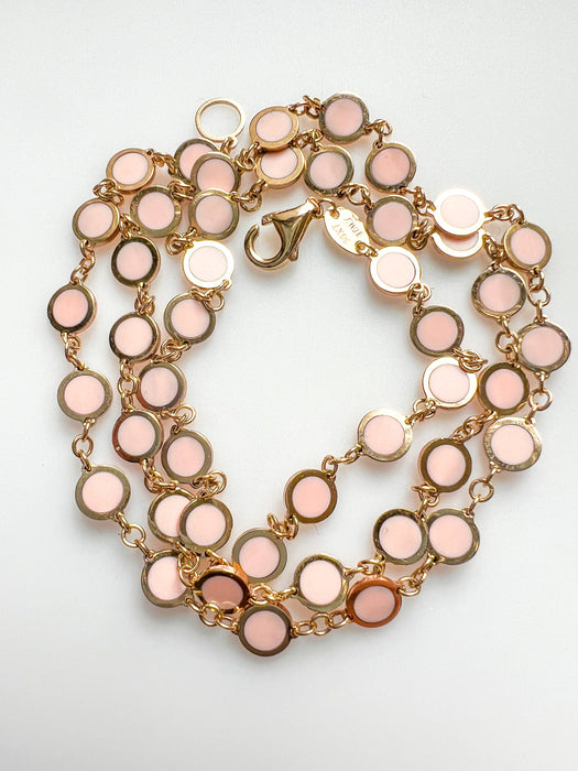 enamel disc necklace 