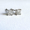 	princess cut diamond stud earrings