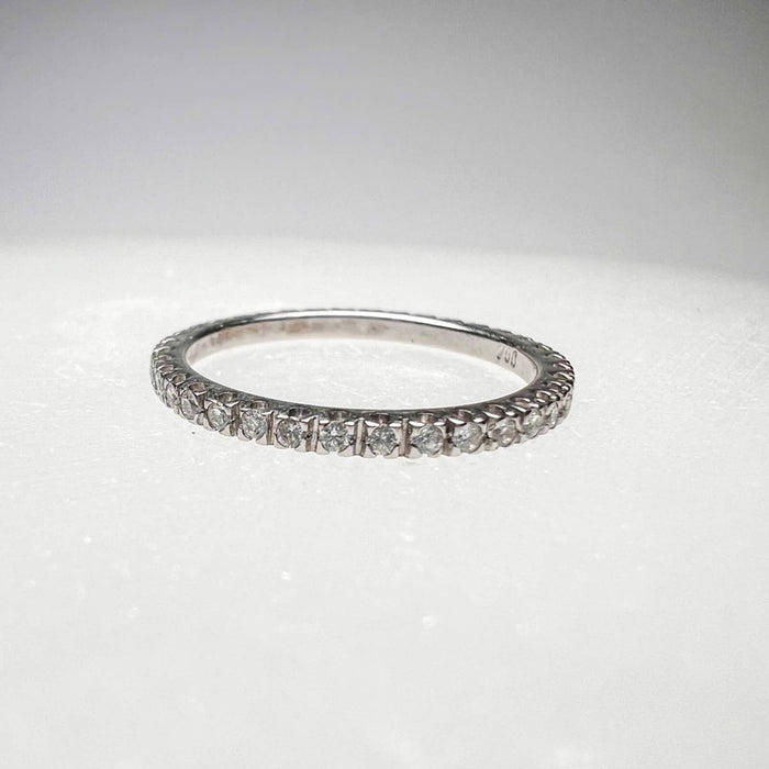 18K White Gold Eternity Diamond Ring