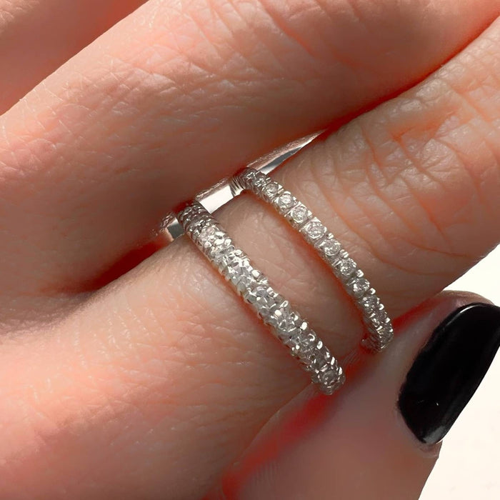 18K White Gold Eternity Diamond Ring