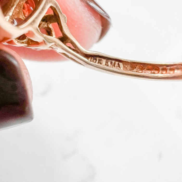 Cushion Cut Smoky Quartz  Ring in 10K Gold