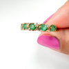 10k yellow gold emerald ring